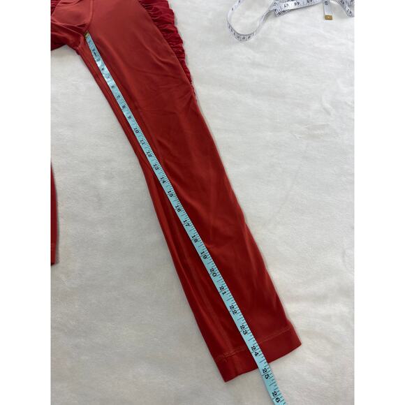 Lululemon Align High Rise Legging Pant Ruched Cayenne Burnt Orange Rust Red - Picture 8 of 8